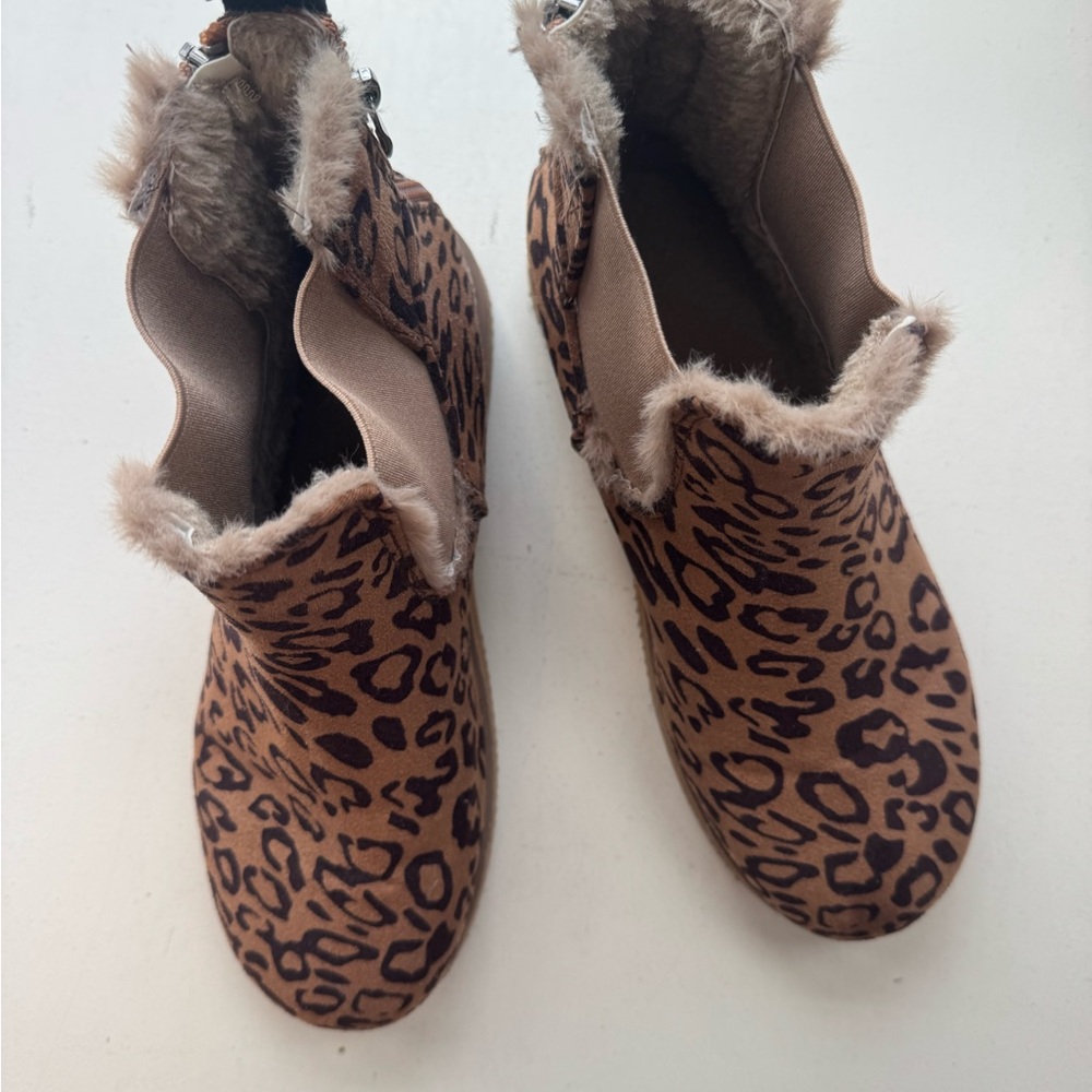 Leopard Print Women's Ankle Boots